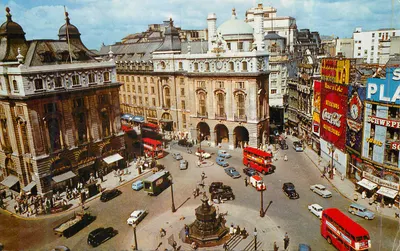 Piccadilly Circus, Londres — vista aérea — The Photographic Greeting Card Co. Ltd. n° 1863