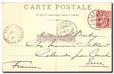 Leysin — Sanatorium i Hotel Mont Blanc — J.J. 1873A — Rewers