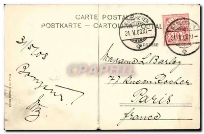 Goeschenen - Villa Zahn — editor Fototipia, n° 9401 — Verso