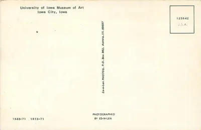 Universidade de Iowa Museum of Art — Iowa City, Iowa — editor Es-N-Len — Verso