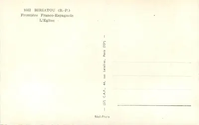 Biriatoù — Kerk en herberg — C.A.P. (15°) — Achterkant
