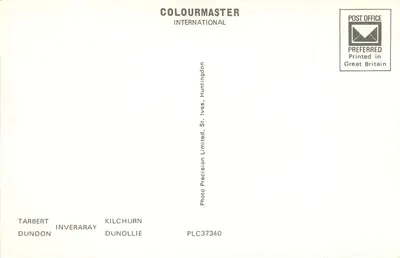 Castelos de Argyll — Colagem de castelos e ruínas — Colourmaster International — Verso