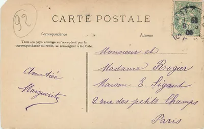 Suresnes — O Kiosque de Música — E.L.D. n°46 — Verso
