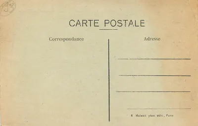 Antin — O Mercado e a Igreja — E. Maleuit, fot.édit., Paris — Verso