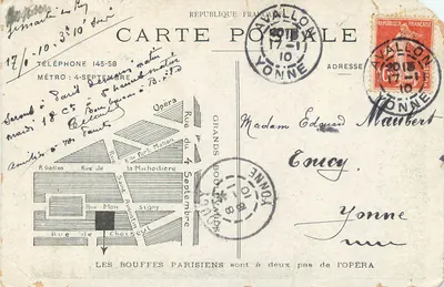 Cora Laparcerie — Bouffes Parisiens — Cliché Félix, Paryż — Rewers