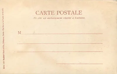 Coquelin Aîné — Nasze sławne aktorzy — Raphael Tuck & Fils, Paryż — Rewers