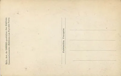 Louis Gauthier — Nasze artystki w ich szopie — Foto Comédia — Rewers