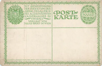Jan van Eyck — Retrato del cardenal della Croce — editor Julius Bard, Viena — Reverso