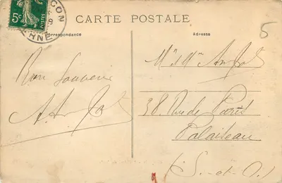 Alençon — O Hotel de Ville — M. C. F. L., Issy (Seine) n°19 — Verso