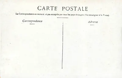 Versailles — Façada Pałacu w Versailles — Wydawca nieznany — Rewers