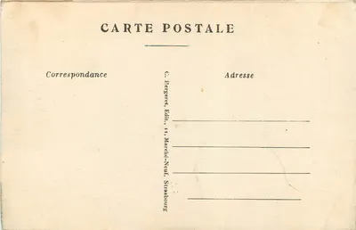 Dabo — Wzgórze Zamkowe — C. Bergere, wydawca, Strasburg — Rewers