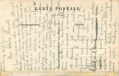 Ruiny Andlau — Andlau — C. Bergeot, Édit. 14, Marcelle Nef, Strasbourg — Rewers