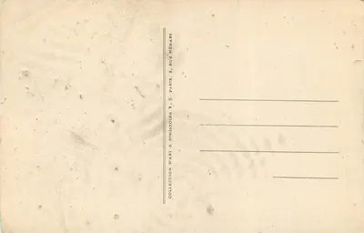 Femme au Coffret, par Mlle C. MORGAND — Salon 1910 — Cipregands — Verso