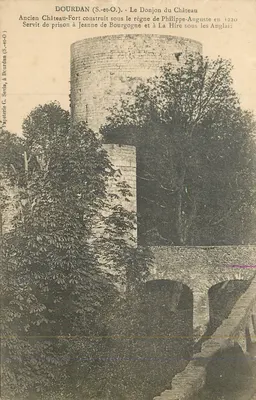 Dourdan (S.-et-O.) — O Donjon do Castelo — Impressora C. Sevin