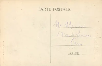 Clisson (Loire-Inf.) — Ruiny kaplicy i wieży — kolekcja F. Chapeau, Nantes — Rewers