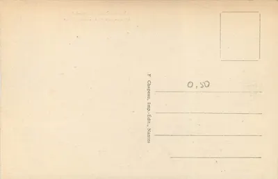 Clisson (Loire-Inf.) — O Castelo antes das Ruínas — F. Chapeau, Imp.-Éditi., Nantes — Verso