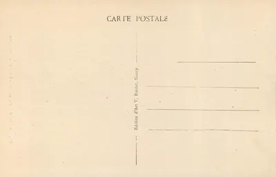 NANCY — Détails de la fontaine d'Amphitrite — Édition d'Art V. Rœdier, Nancy — Rewers