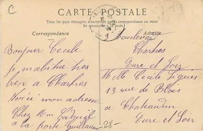 Chartres — Brama Guillaume — ND Fot. — Rewers