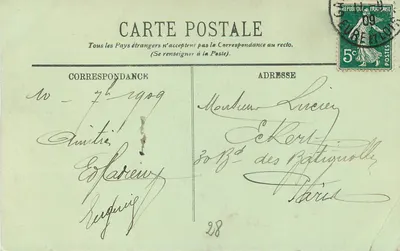 Chartres — Katedra — Widok z Place Chatelet — Rewers