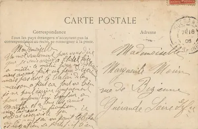 NANTES — Panorama sobre Saint-Clément (tomado desde la Catedral) — Colección F. Chapel — Reverso