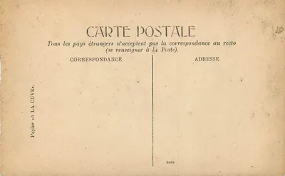 Vista de Saint-Malo — editor Papier à La Cuve, n° 3086 — Verso