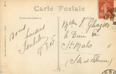 Bourges — O Castelo da Água — ND. Fot. — Verso