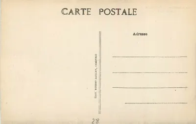 Chartres — Katedra — Portal Północny — Wydawnictwo Robert Laillet, nr 55 — Rewers