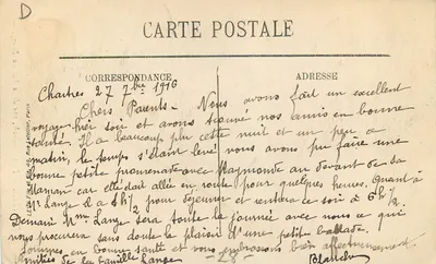 Chartres — Katedra, widok z Rue du Bourg — LL. — DUBONNET — n° 96 — Rewers
