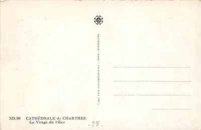 Dziwna Panna — Katedra Chartres — Wydawca CAP, nr ND.99 — Rewers