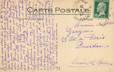 Katedra w Chartres — Strona południowa — ND — Rewers