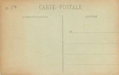 Katedra w CHARTRES - Południowy portal — Ch. Foucault, wyd., Dreux, n°3 — Rewers