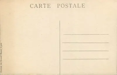 LYON - Bazylika NMP Fourvière — widok z powietrza — Wydawnictwo Grand Bazar, Lyon — Rewers
