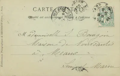 Rouen — Parte inferior da Vórtice da Grande Relógio — Coleções ND Fot — Verso
