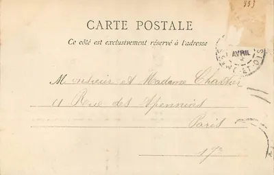 Rouen — Fontaine da Pucelle d'Orléans — editor anônimo, n° 185 — Verso