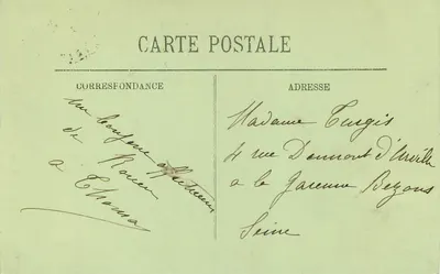 Rouen — Velha Casa na Rue Saint-Romain — LL — Verso