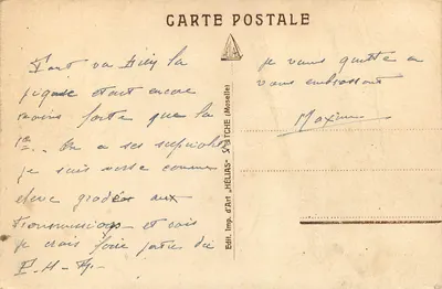 Artiglieria portatile — Batteria durante il tiro — Imp. d'Art. HÉLIAS, Strasburgo — Verso