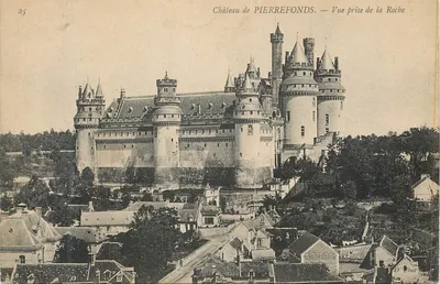Château de PIERREFONDS — Vue prise de la Roche — D'bar
