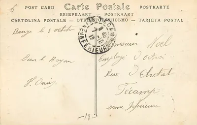 Bourges — Schody Pałacu Jacques Cœur — Wydawca N° 846 — Rewers