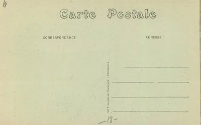 Nef katedry — Bourges — A. Auxenfans, wydawca, Bourges, nr 5012 — Rewers
