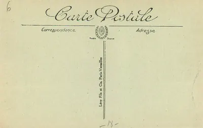 Bourges — Katedra. Bocznik nawy — Lévy Fils et Cie, Paryż-Wersalia — Rewers