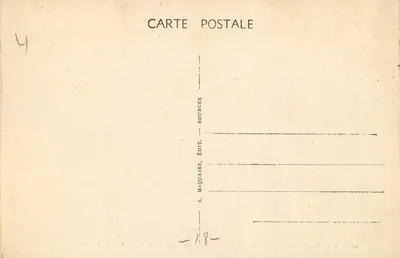 Bourges — Façada katedry, widok zbudowany z Hotelu Pocztowego — E.M. B. — Rewers