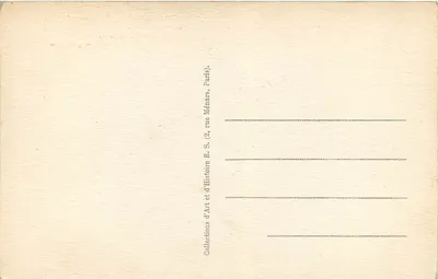 Louis XVIII opuszcza Tuileries — noc z 19 na 20 marca 1815 — według Gros — seria 4300 — Rewers