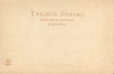 Sacra Familia del Cordero — praca przypisywana Rafaelowi de Urbino — wydano przez Hauser y Menet, Madryt, n° 640 — Rewers