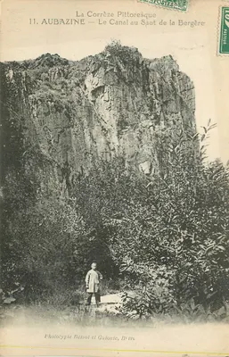 Aubazine — O Canal no Saut de la Bergère — Fototipia Bessot et Guionte, Brive