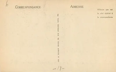 Bourges — A Cour do Petit Lycée — LL — Verso