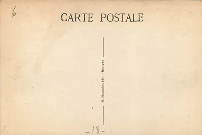 Bourges — Hotel Lallemant, A Torre e Porta de Entrada — E. Maquaire, Bourges — Verso