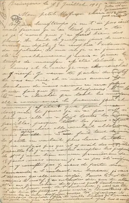 Nas Alpes — Ascensão de um Sérac — E.R. n°1446 — Verso