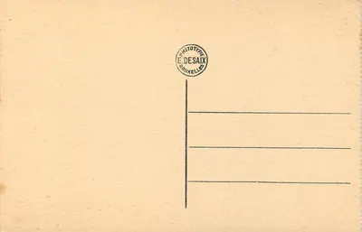 Dinant — Castello di Walzin — Editore E. Desaix, Bruxelles — Verso