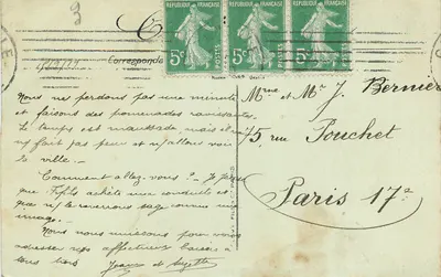 Grenoble — rzeka Isère na Wyspie Miłości i Alpy — LL. n°46 — Rewers