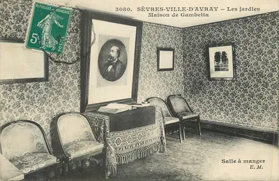 Sèvres-Ville-d'Avray — Casa de Gambetta — Sala de jantar — E.M.